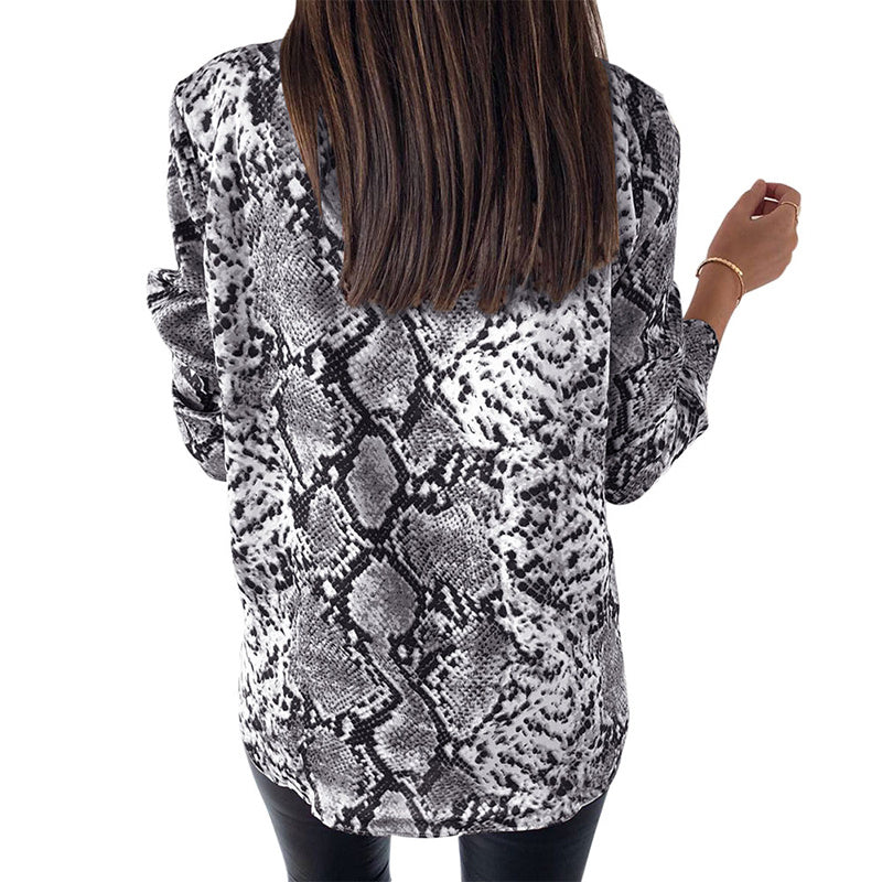 Women's Leopard Top Hemd