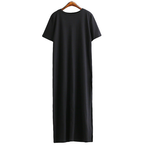 Women Casual Black Long Dresses