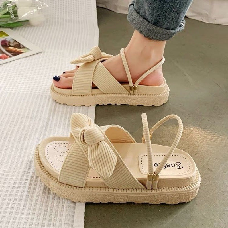 Women Two Wear Flat Platform Sandals