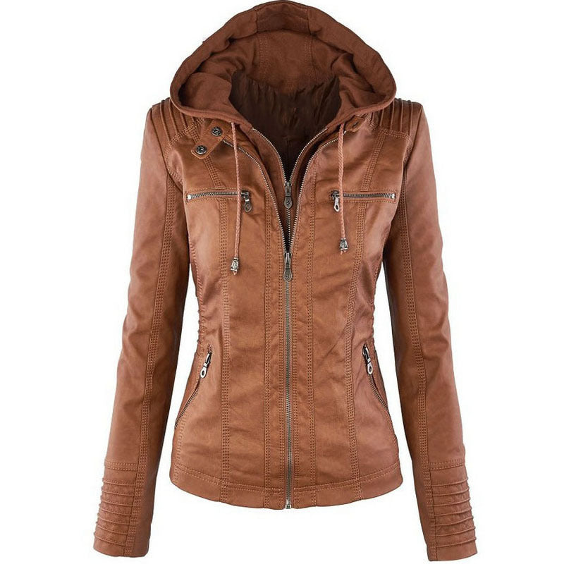 Women's hooded jacket for autumn and winter, very solid with lots of pockets "Livestyle"