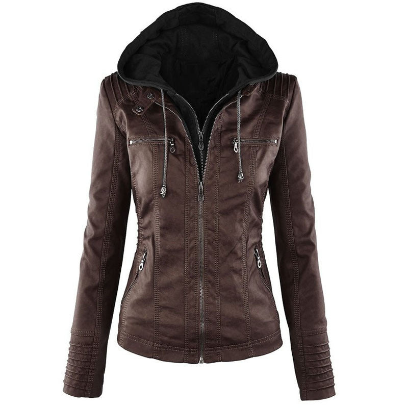 Women's hooded jacket for autumn and winter, very solid with lots of pockets "Livestyle"