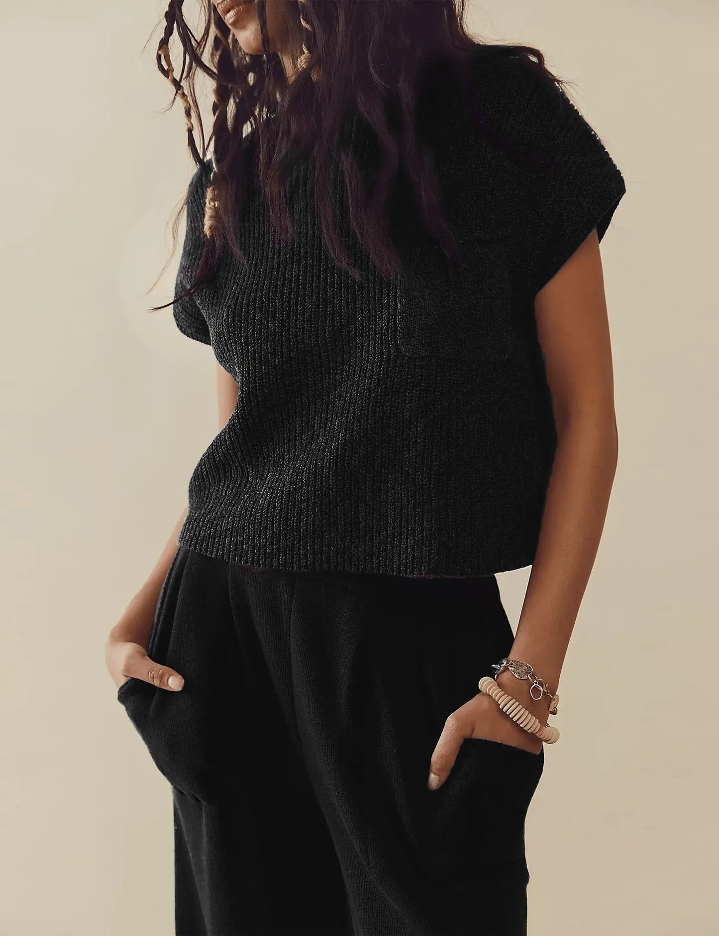 Casual sleeveless top