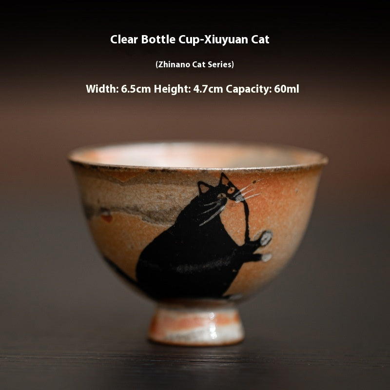 Ceramic Handmade Retro Ceramic Kung Fu Tea Cup