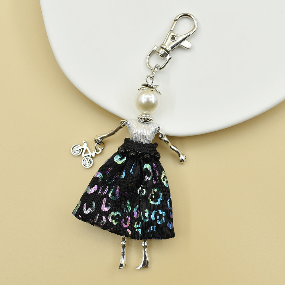 Key Chain Handmade Cartoon Character Handbag Pendant