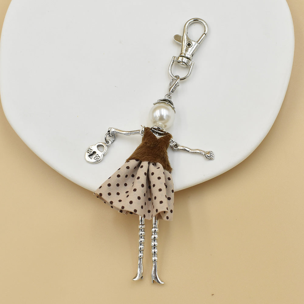 Key Chain Handmade Cartoon Character Handbag Pendant