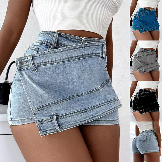 Damen Y2K Street Vintage Jeans Shorts