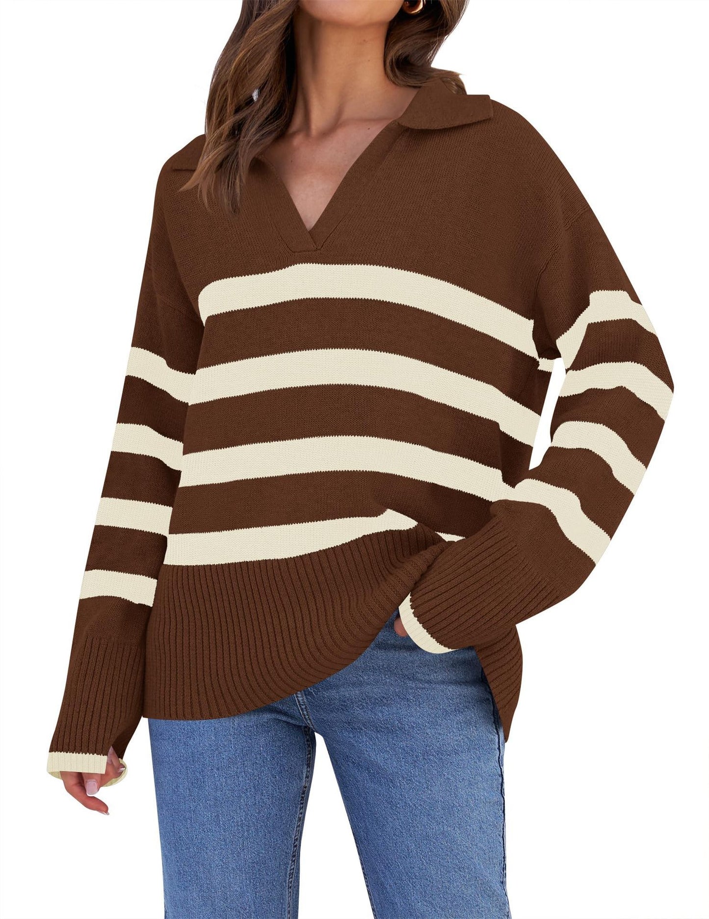 Women's Basic Loose Long Sleeve Autumn And Winter Sweater