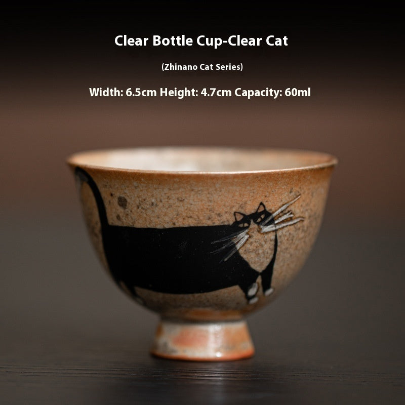 Ceramic Handmade Retro Ceramic Kung Fu Tea Cup