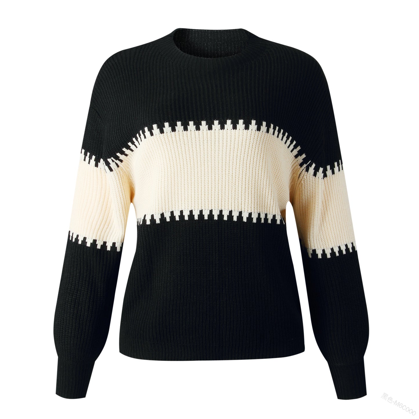 Women Urban-Style gestreifter Strickpullover Modisch und Lässig