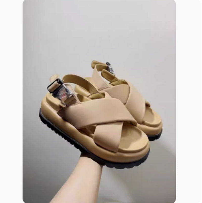 Women 2024 Leder Sandalen Hot