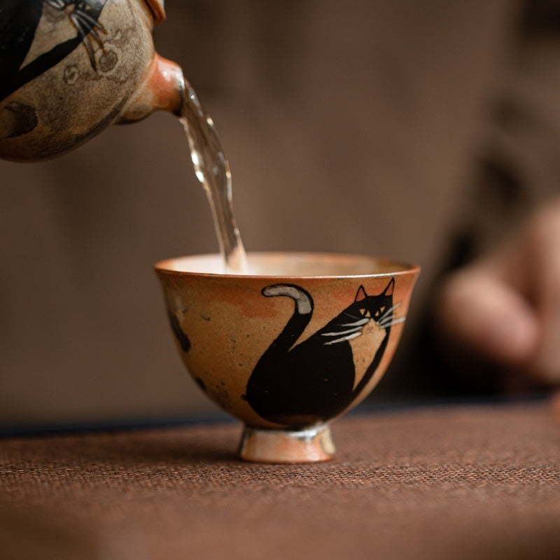 Ceramic Handmade Retro Ceramic Kung Fu Tea Cup