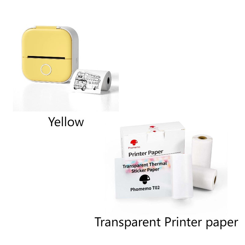 Portable Mini Thermal Label Printer, Home Photo Printer, Wrong Question Students Printer, Bluetooth Mini Label Printer,