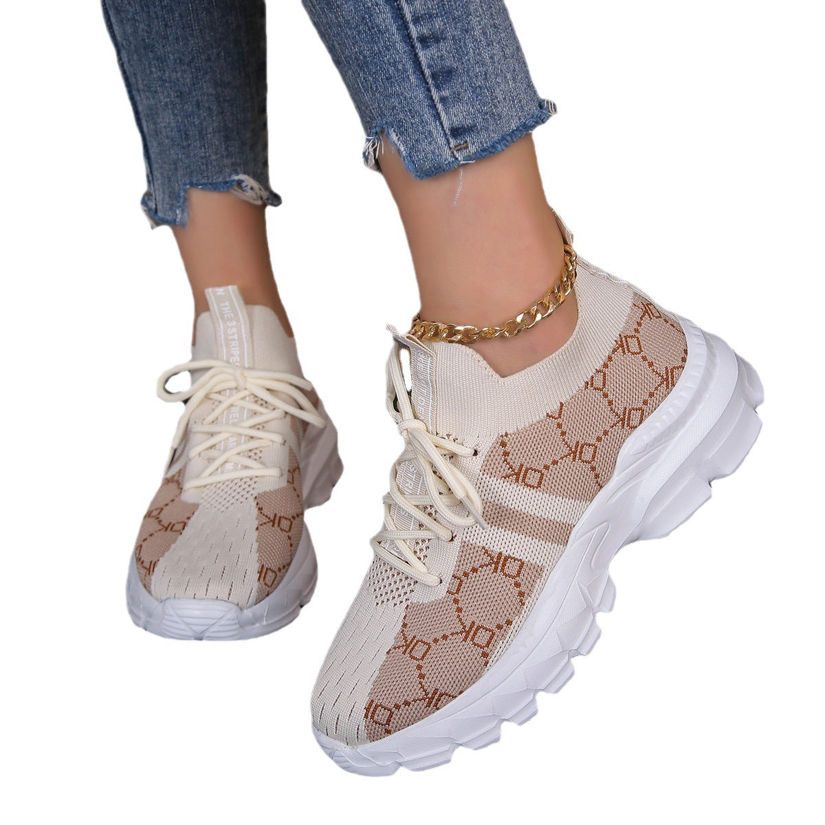 Atmungsaktive Canvas-Sneaker für Damen, Mesh-Schnürschuhe, flache Schuhe, modische, lässige, leichte Laufschuhe, Sportschuhe