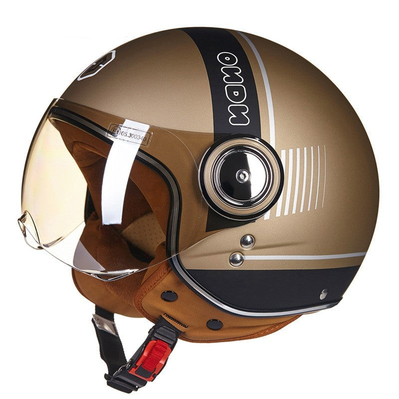 Electric scooter half helmet Lightweight, half-covered retro helmet