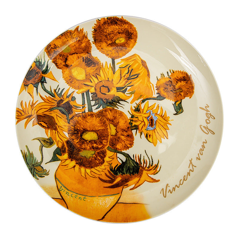 Teller aus Bone China mit Van Gogh-Design, 20,3 cm