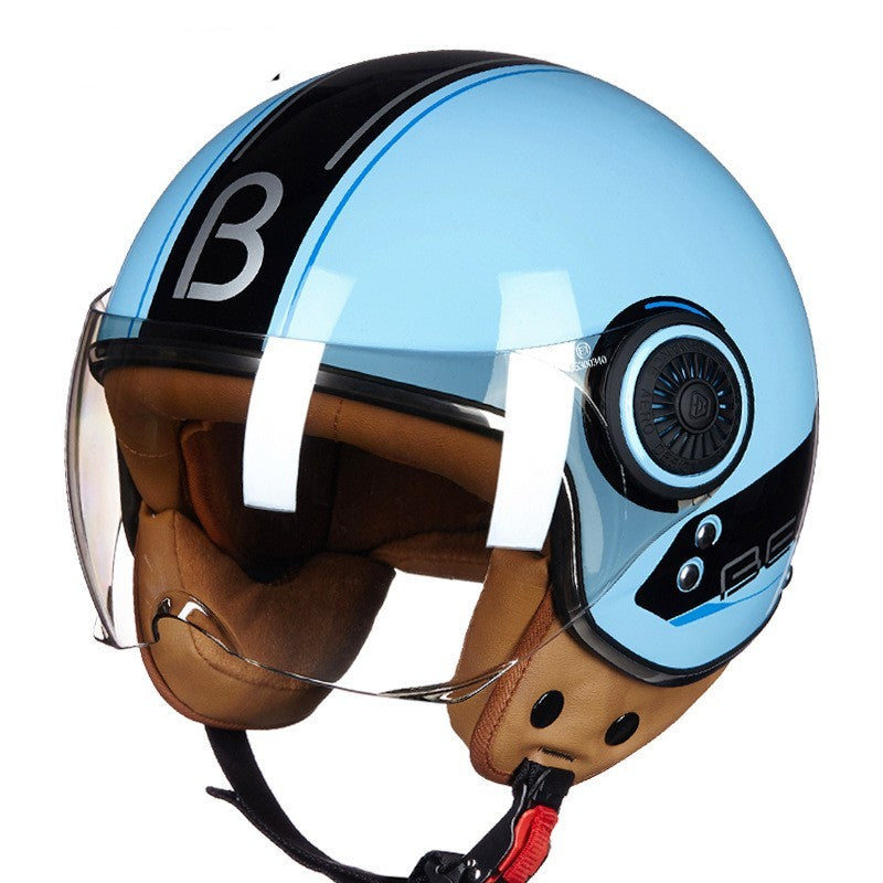 Electric scooter half helmet Lightweight, half-covered retro helmet