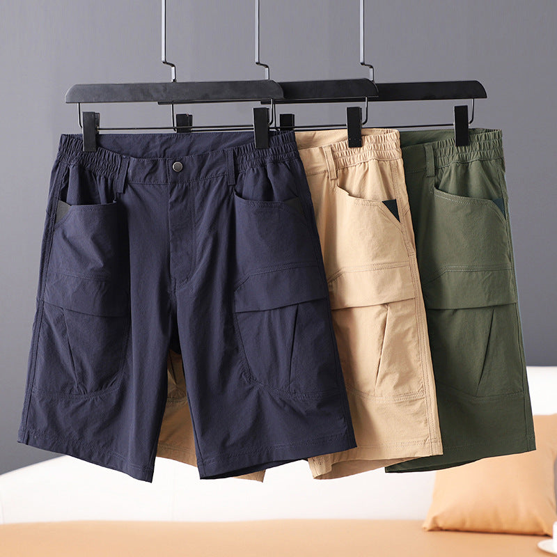 Sommer-Freizeit-Cargo-Shorts für Herren mit großen Taschen