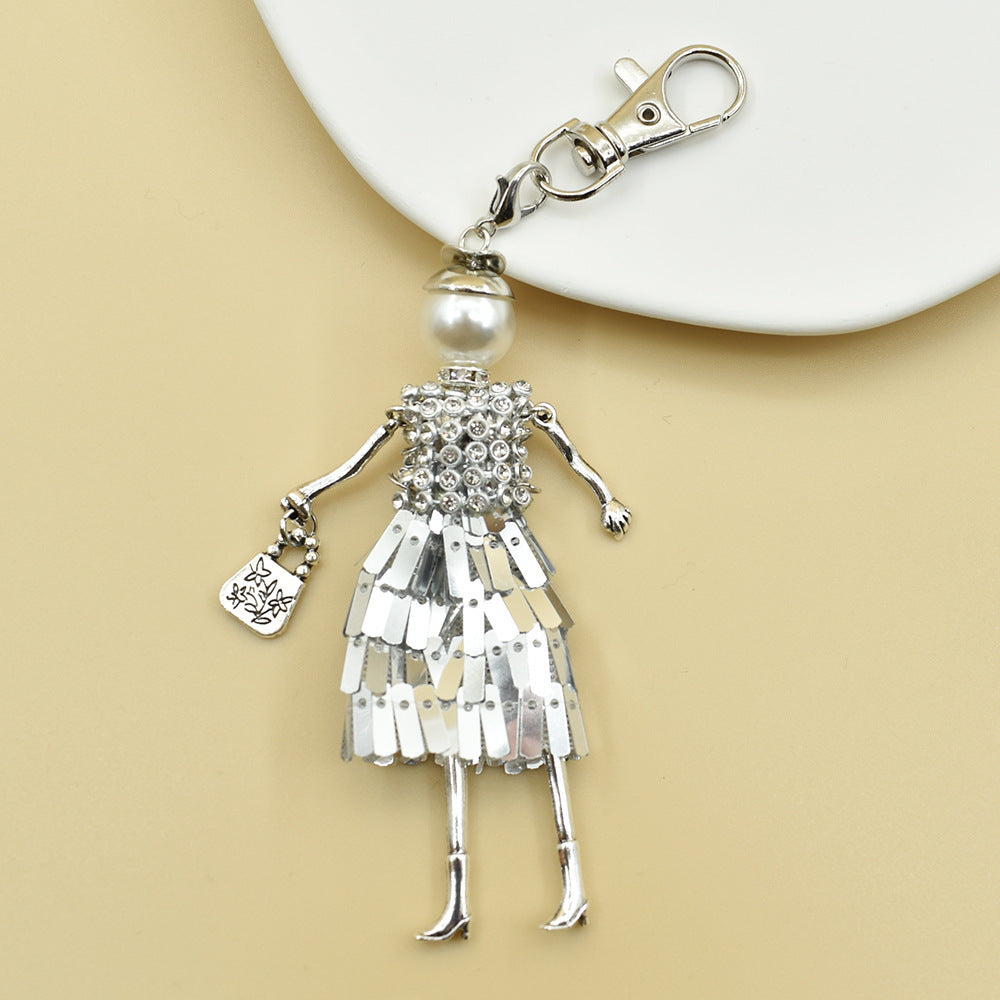 Key Chain Handmade Cartoon Character Handbag Pendant