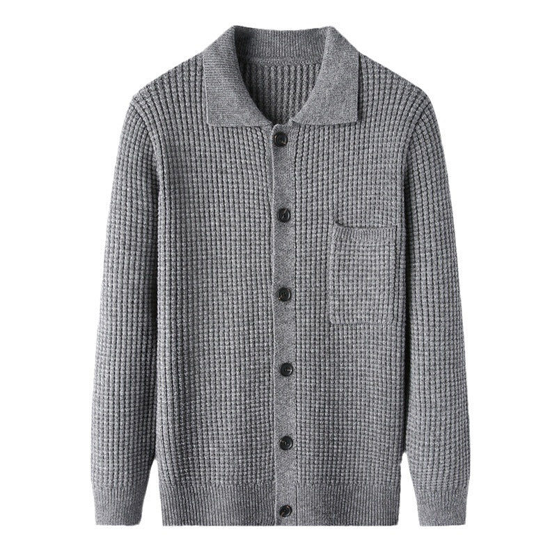 Herren-Strickjacke mit langen Ärmeln