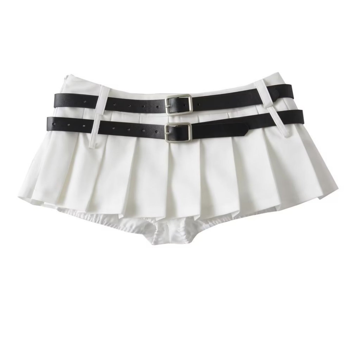 Women's skirt short and sexi with two belts