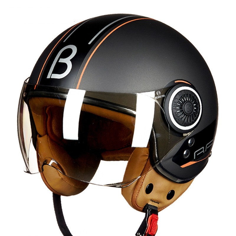 Electric scooter half helmet Lightweight, half-covered retro helmet