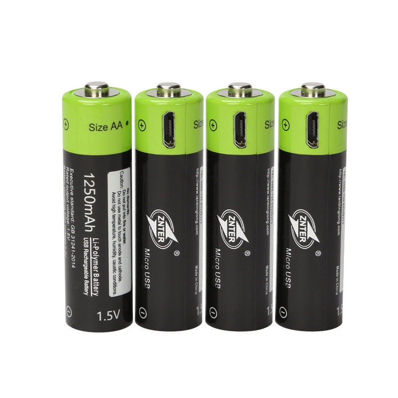 USB Akku Batterien Große Kapazität 1,5V 1250mAh DC