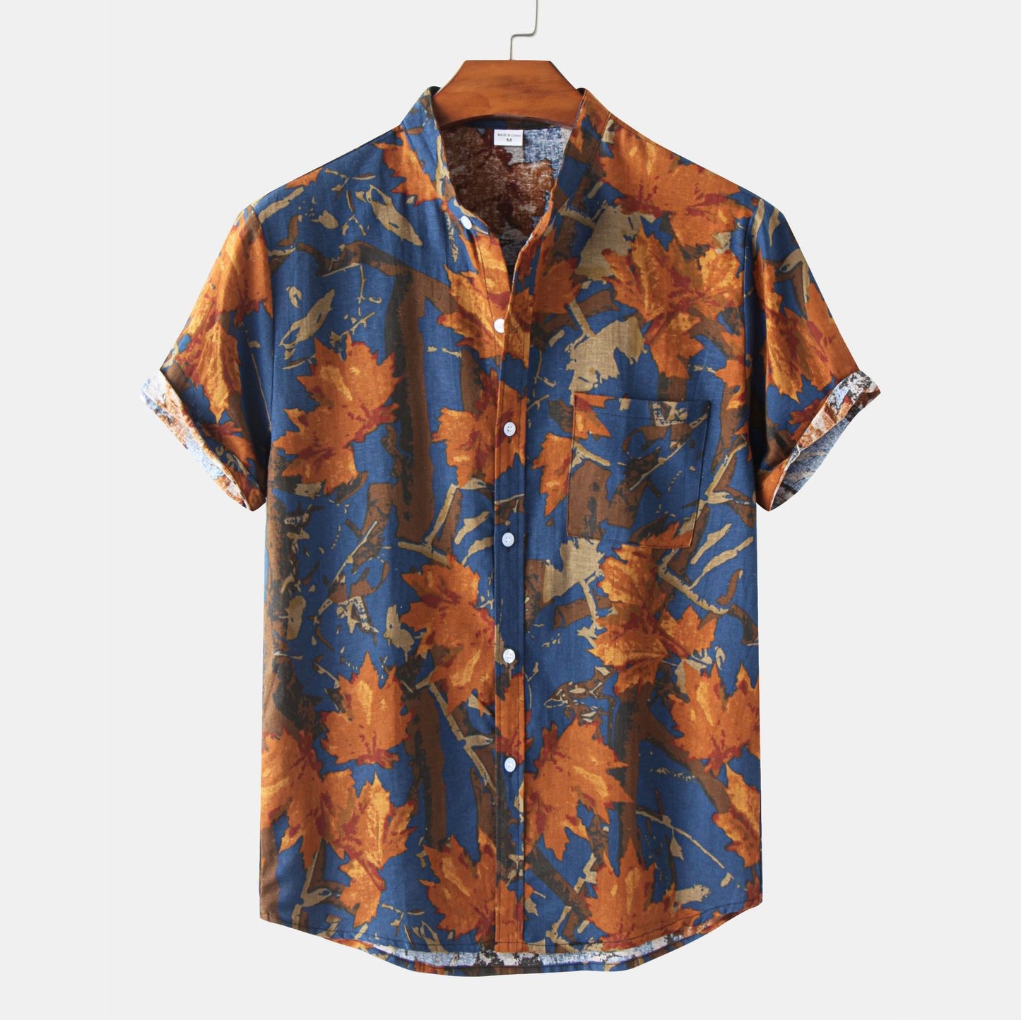 Men's printed short sleeve shirt