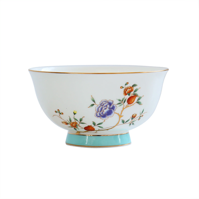 Bone China Style Antique Tableware Bowl And Plate