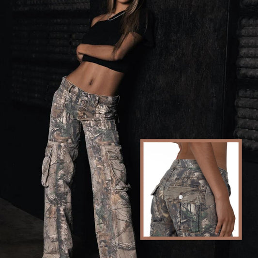 Y2k Hip-Hop Cargo Grunge Baggy Hose für Damen