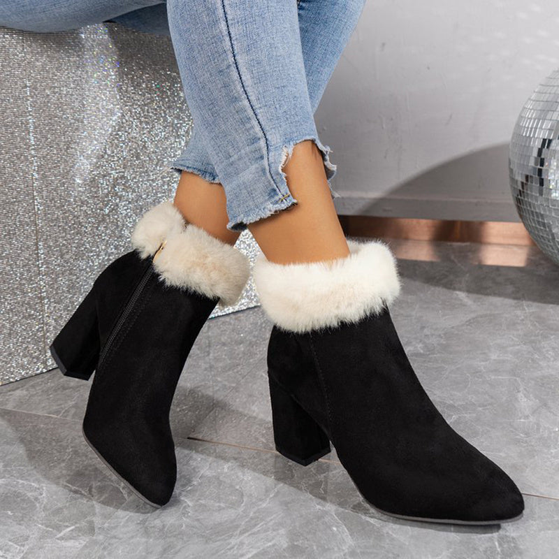 Women winter fashoin, suede boots for autumn and winter