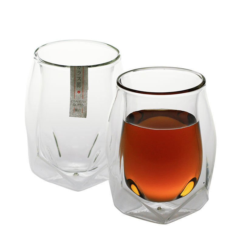 Japanese style tea cup made of heat-resistant glass