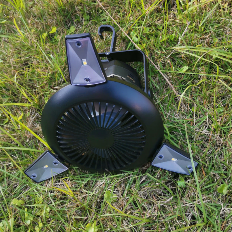 Camping solar light and fan
