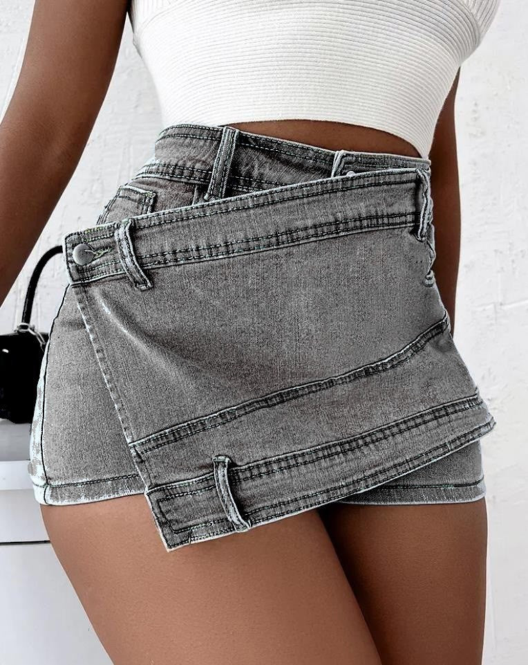 Damen Y2K Street Vintage Jeans Shorts