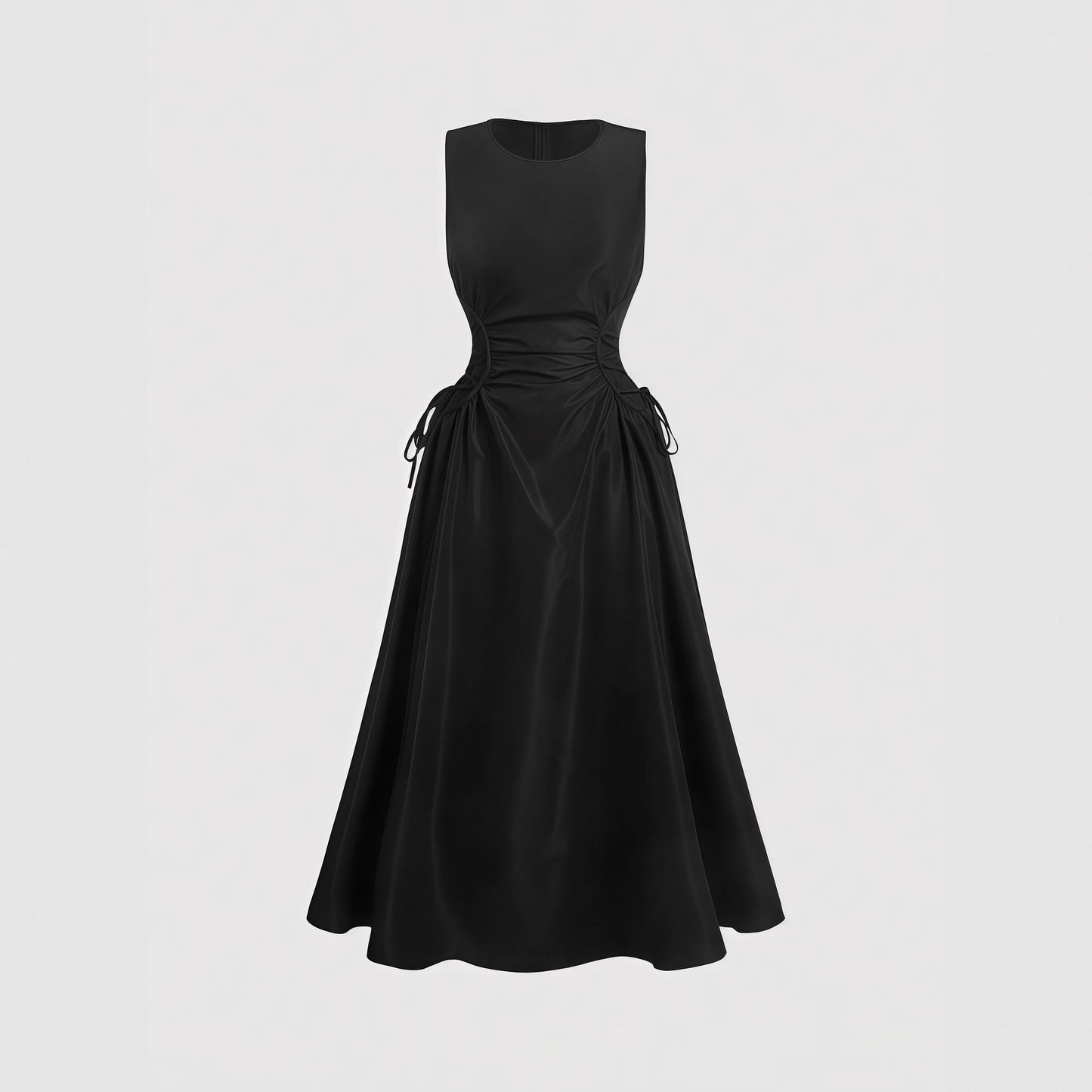 Tailliertes, Figurbetontes A-Linien-Maxikleid