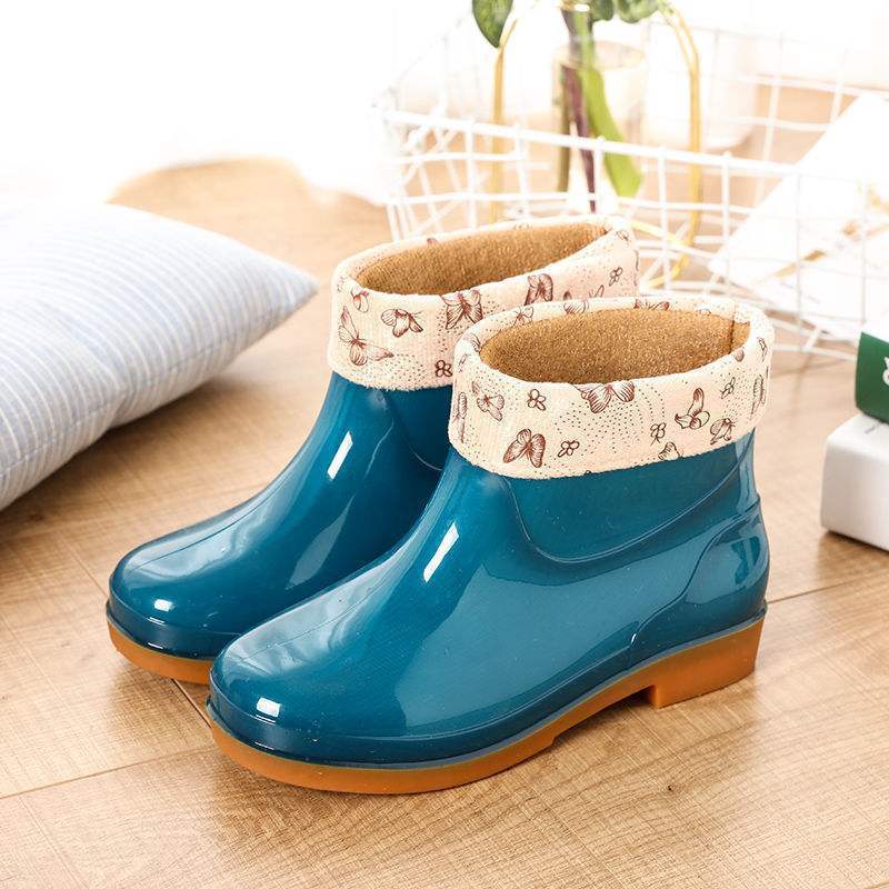 Women rubber shoes soft soled non-slip rain boots