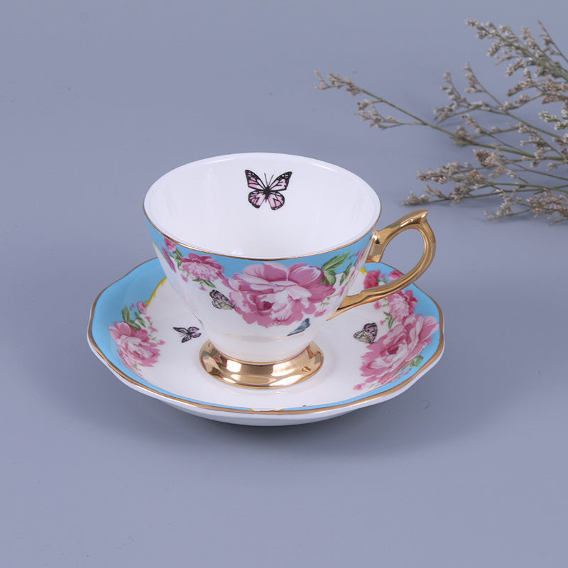 Bone China Coffee Cup With Saucer Afternoon Tea Set