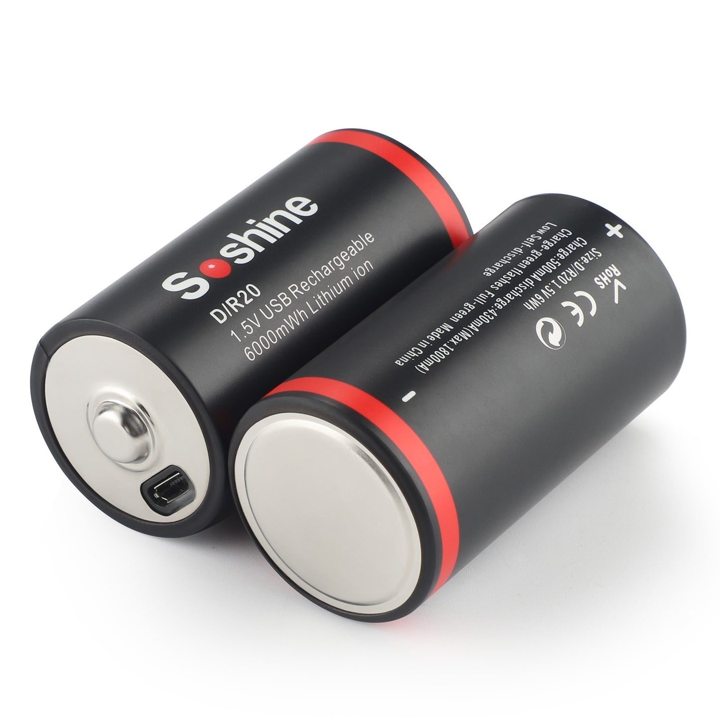 USB Akku Batterien Große Kapazität 1.5V 6000mWh (4000mAh) Konstante Spannung (DC)