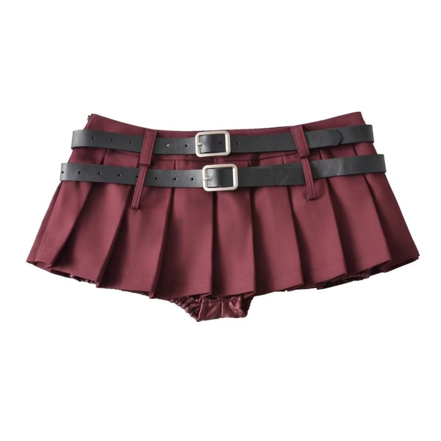 Women's skirt short and sexi with two belts