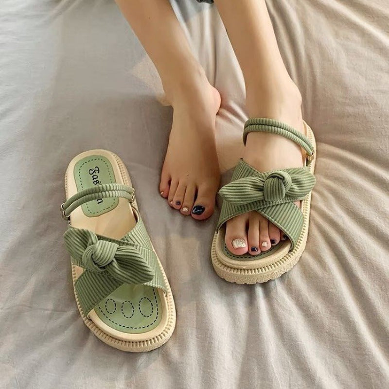 Women Two Wear Flat Platform Sandals