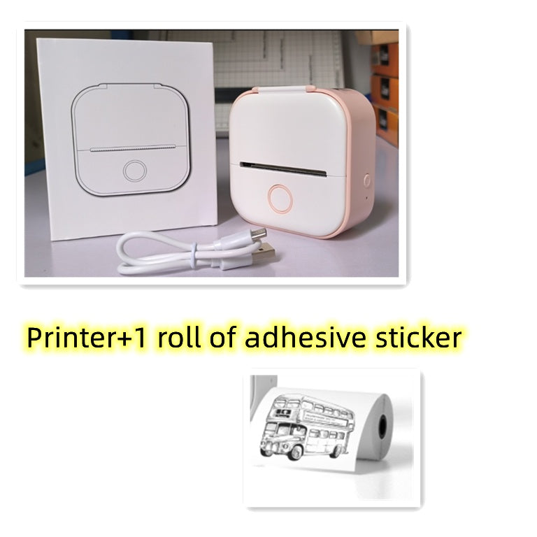 Portable Mini Thermal Label Printer, Home Photo Printer, Wrong Question Students Printer, Bluetooth Mini Label Printer,