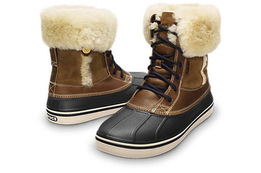 secondhand, Crocs Allcast Luxe Leather Duck Boots Women's