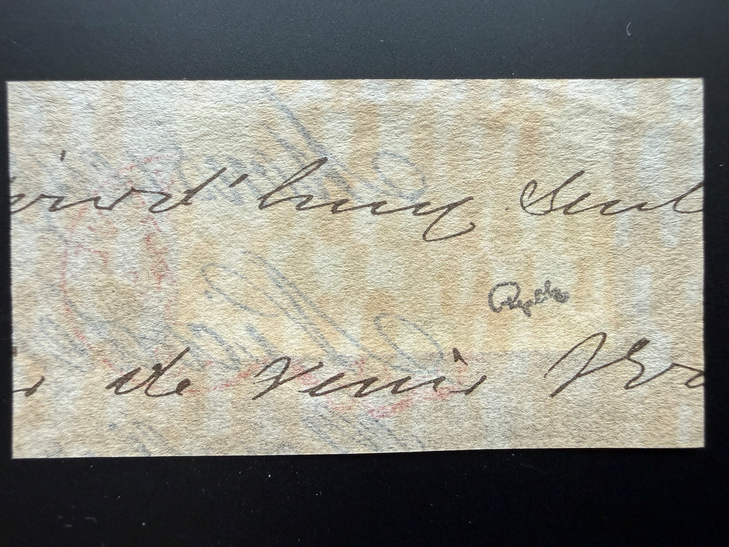 SBK 3, Doppelgenf auf Briefstück mit Befund, M. Eichele