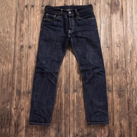 Men SD107-0001 RockCanRoll Read Description! Heavy Weight Indigo Selvage Unwashed Pants Unsanforised Thick Raw Denim Jean 17oz