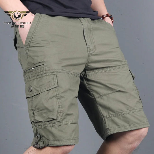 Men's Military Cargo Shorts Army Camouflage Tactical Joggers Shorts Male Cotton Loose Work Casual Short Pants Plus Size 4XL