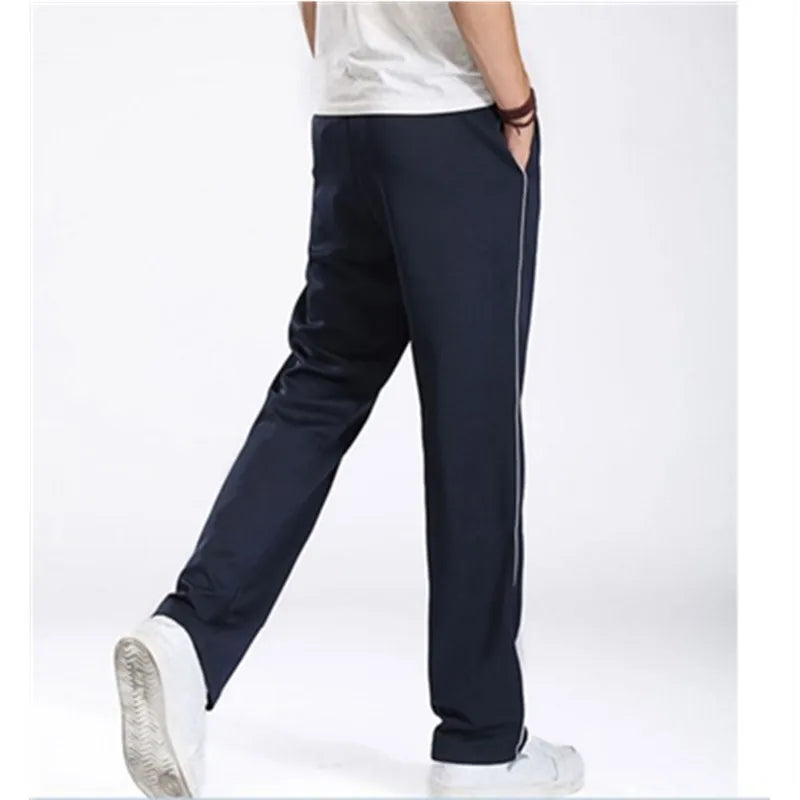 Men Spring Summer Men's Casual Sweatpants Men Basic Trousers Tracksuit Side Stripe Slim Breathable Sportswear Track Pants