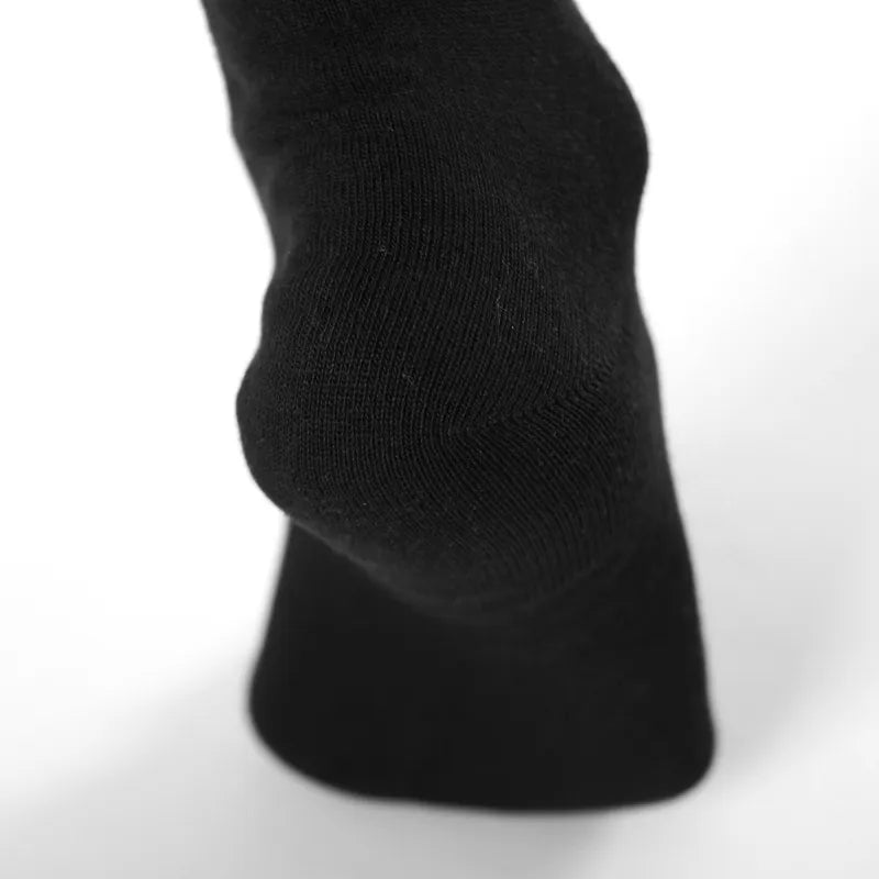 Chaussettes noires en bambou pour hommes, chaussettes respirantes pour tenue d'affaires (6 paires/lot)