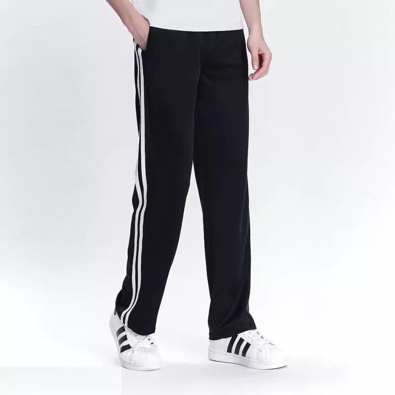 Pantalon de survêtement décontracté pour hommes, pantalon de base, survêtement à rayures latérales, Slim, vêtements de sport perméables, printemps été 2023