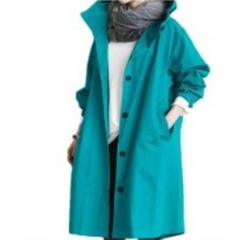 Frauen Trenchcoats Mit Kapuze Lange Frühling Herbst Winddicht Dame Weibliche Casual Kleidung 8 Farbe Windjacke Koreanischen Stil