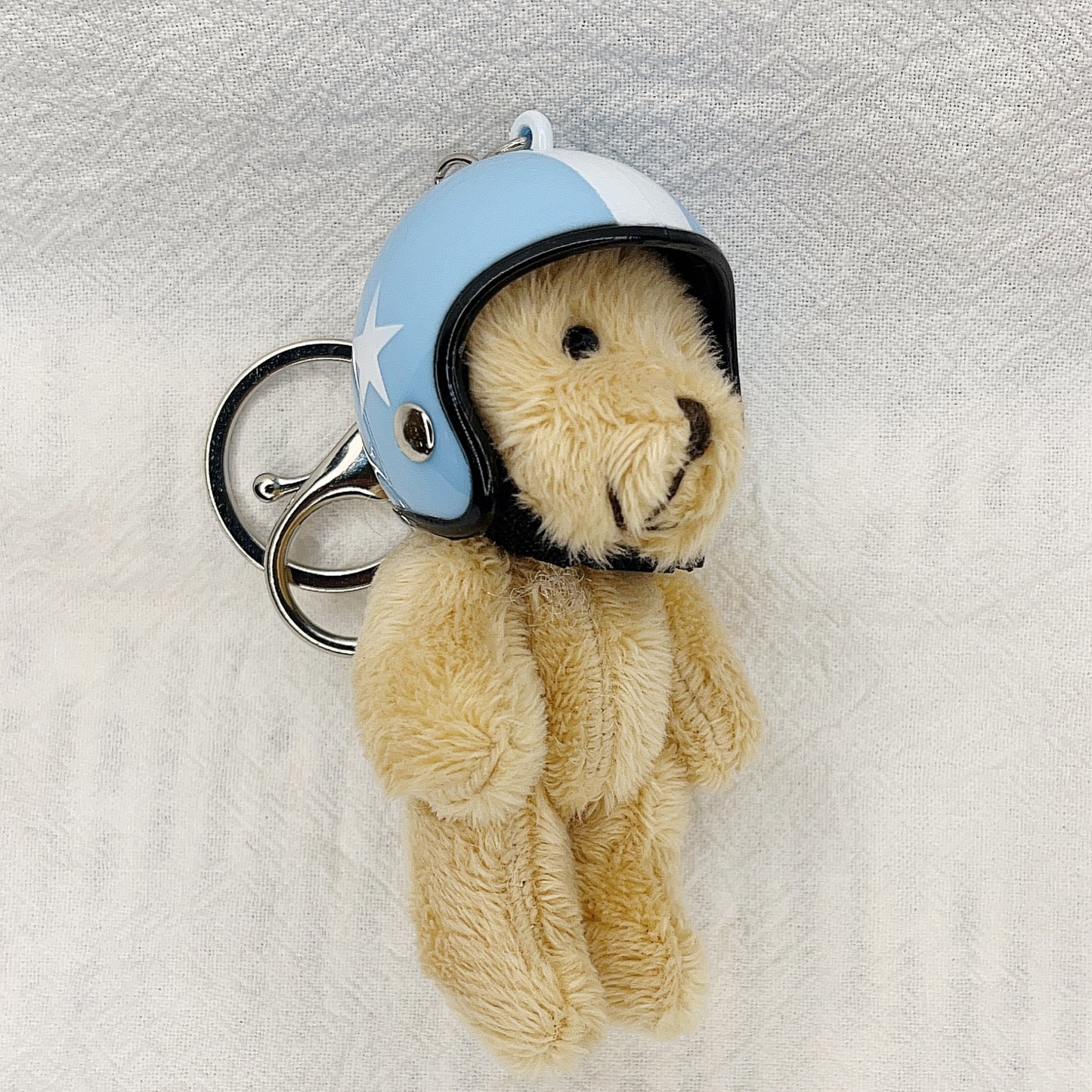 Key Chain Motorcycle Helmet Bear Pendant Plush