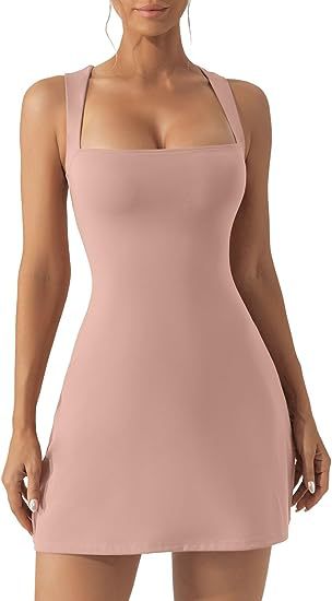 Women's Fashion Solid Color Shoulder Strap Tight Dress